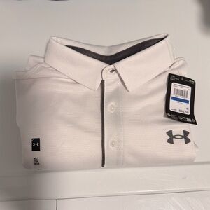Under Armour Men's White Tech Polo